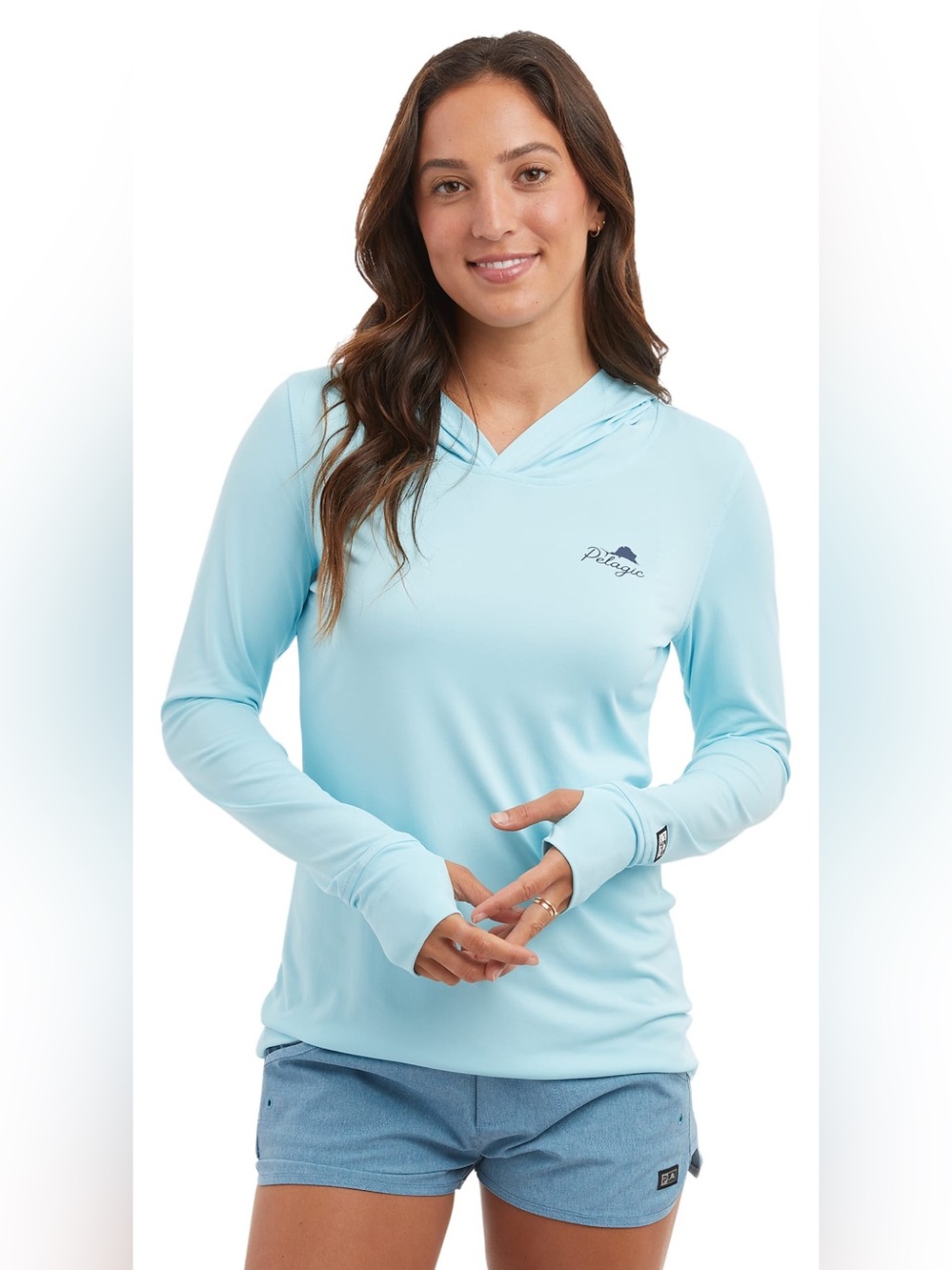 Pelagic AquaTek Goione Marlin Hooded Long-Sleeve Shirt for Ladies  Size XL